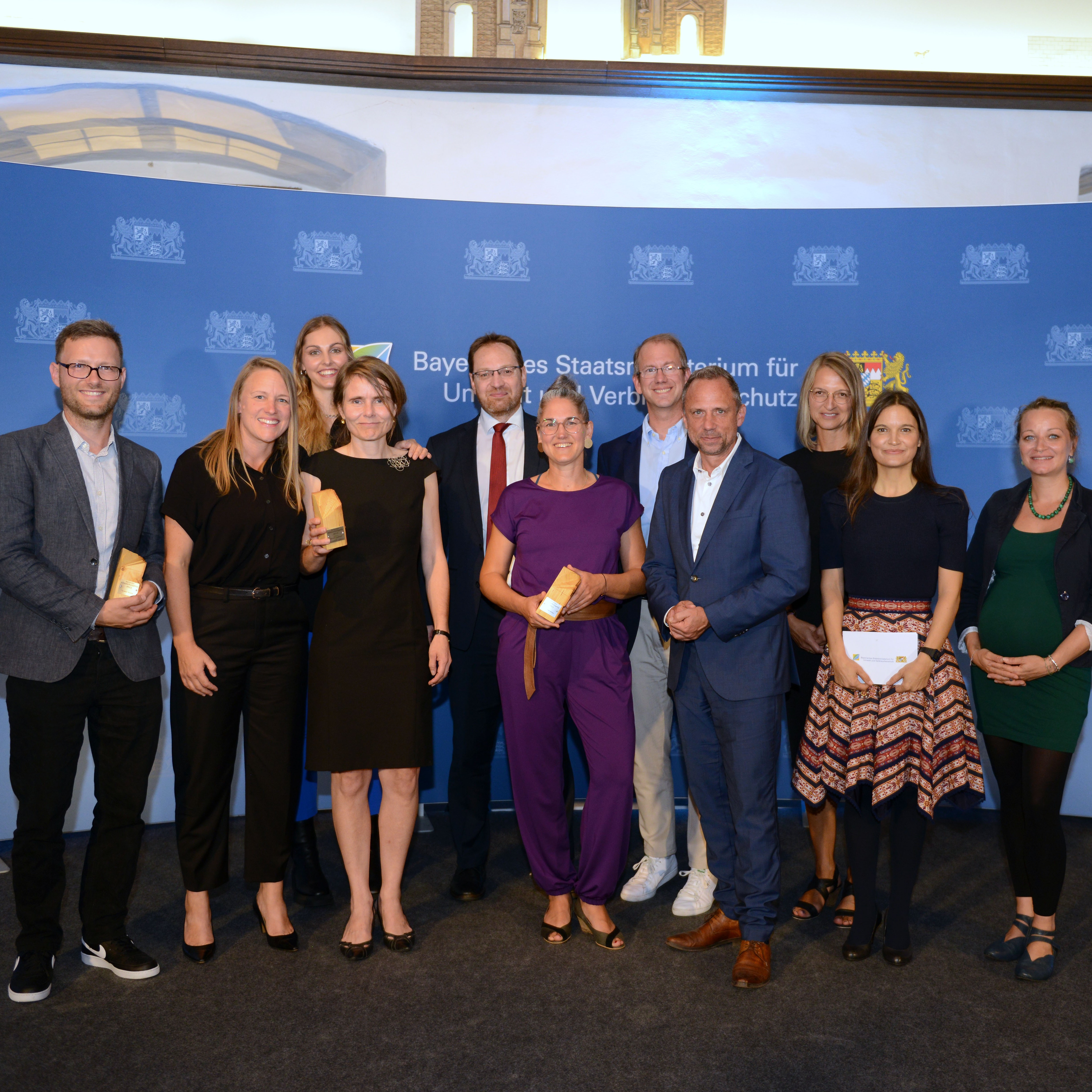 Die Preistragenden des Bayerischen Klimaschutzpreises 2023